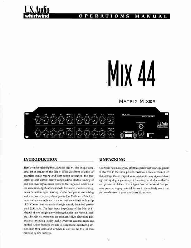 American DJ DJ Equipment Mix 44-page_pdf